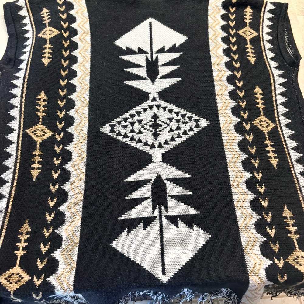Vintage tribal sweater vest - Picture 3 of 4